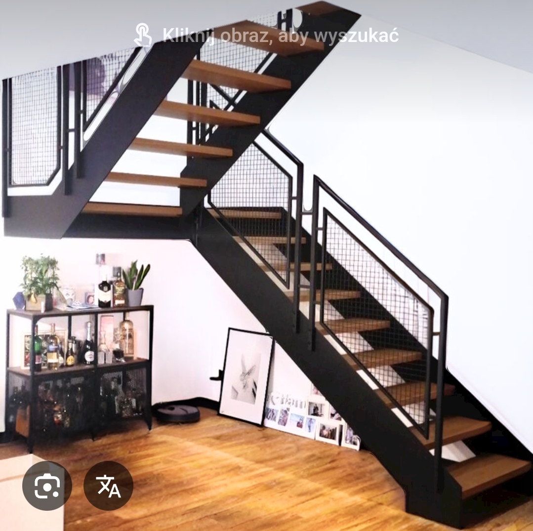 Schody wewnętrzne ze stali LOFT